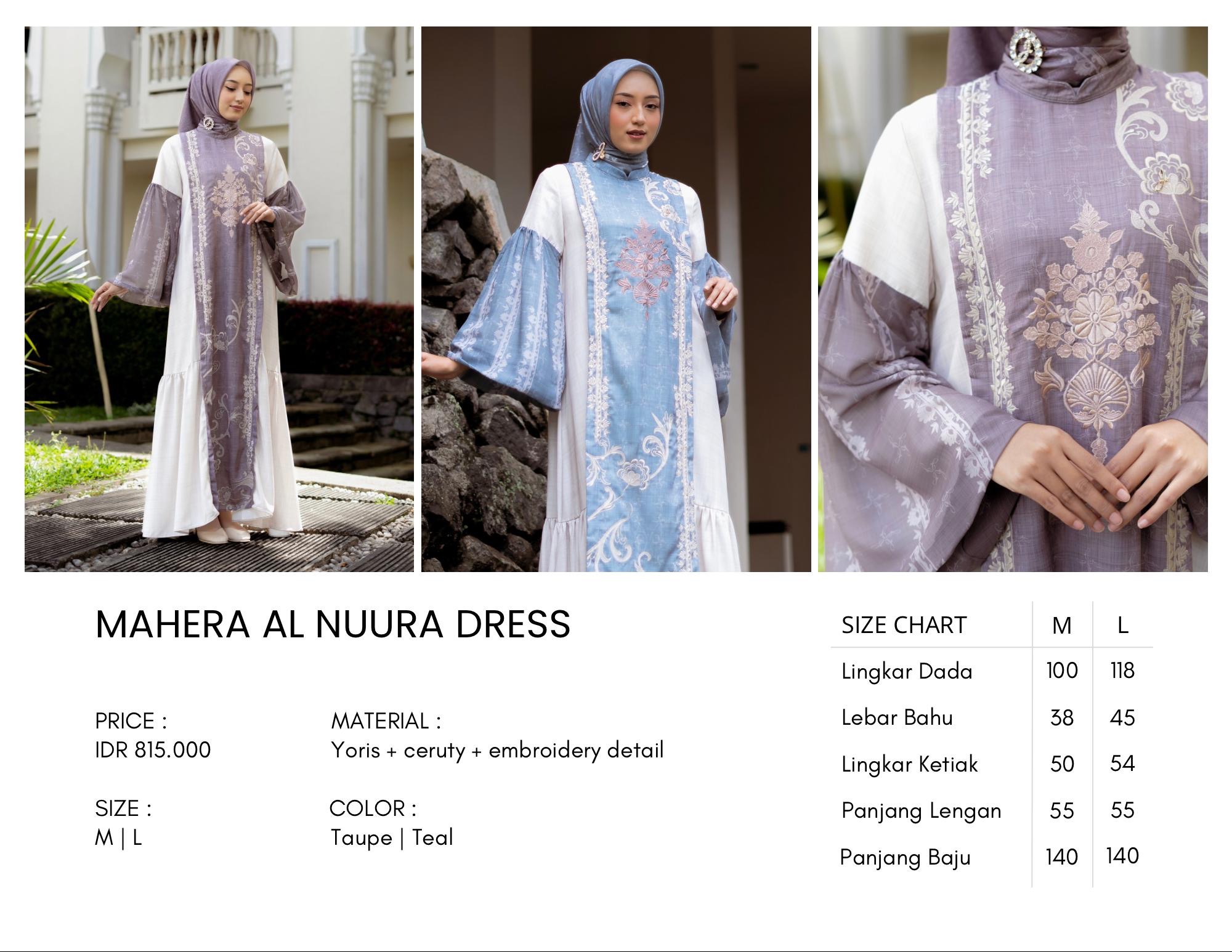 Mahera Al Nuura Dress Teal