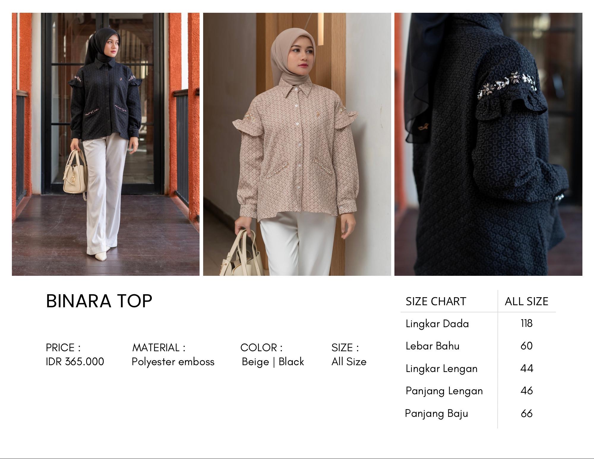 Binara Top Black