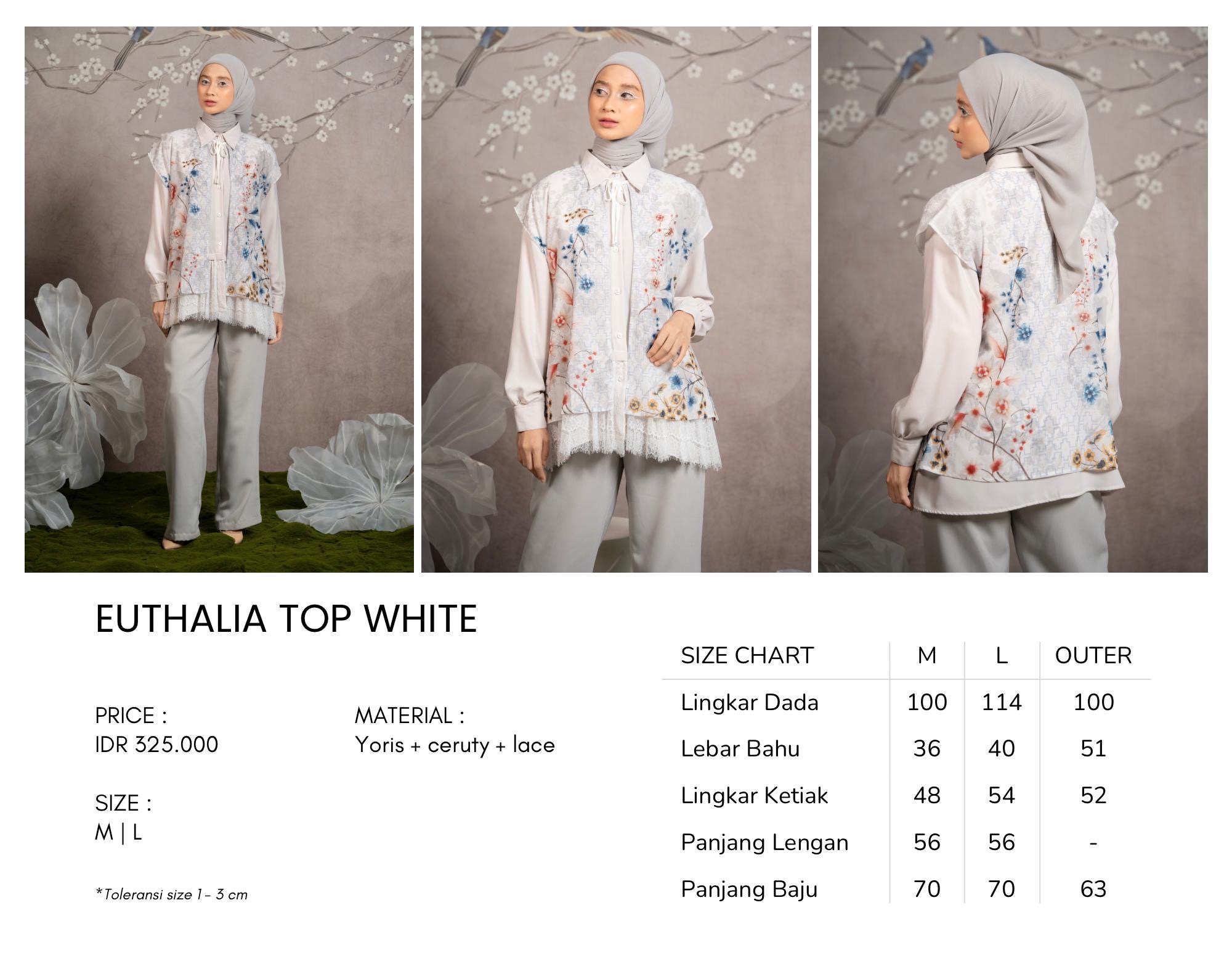 Euthalia Top White 