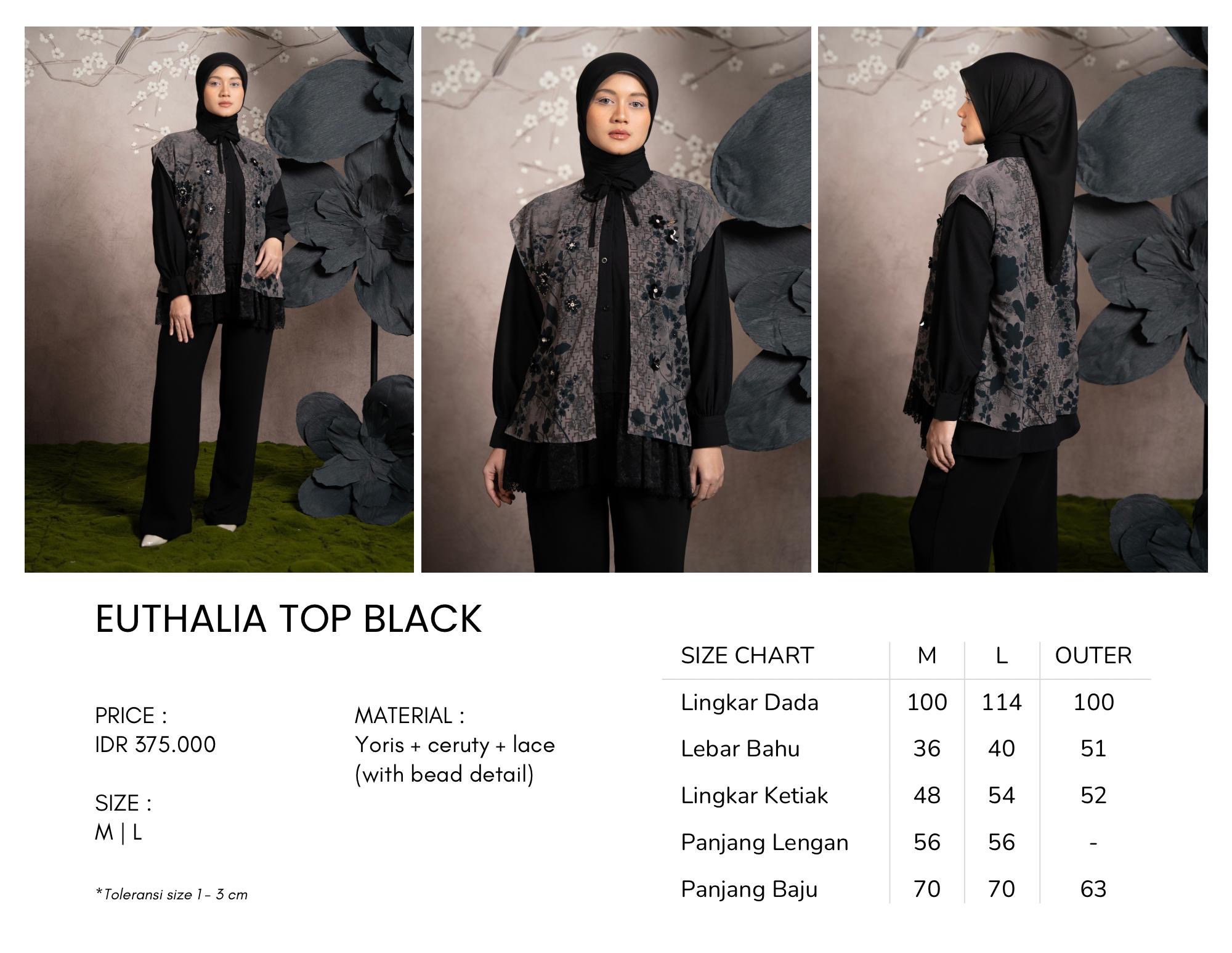 Euthalia Top Black