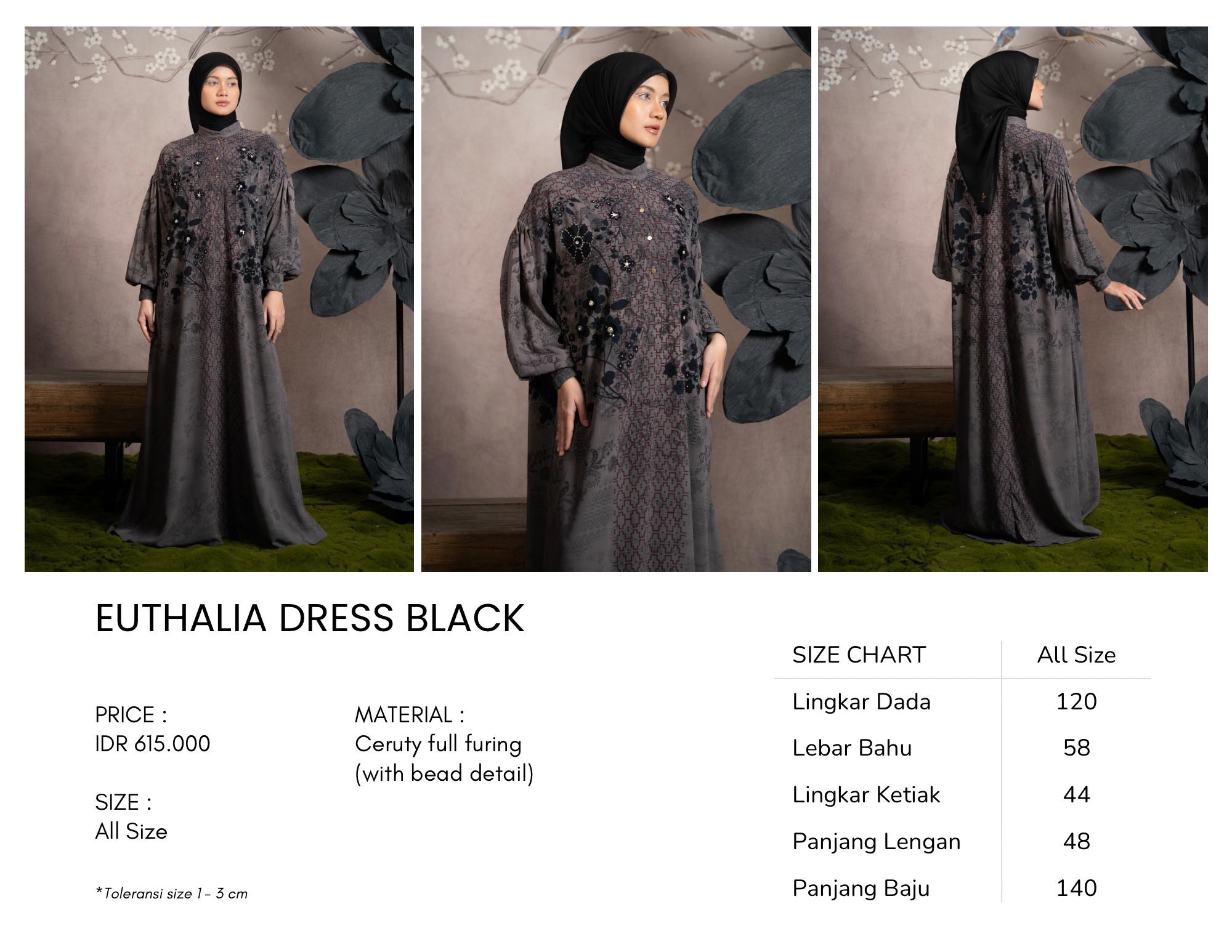 Euthalia Dress Black