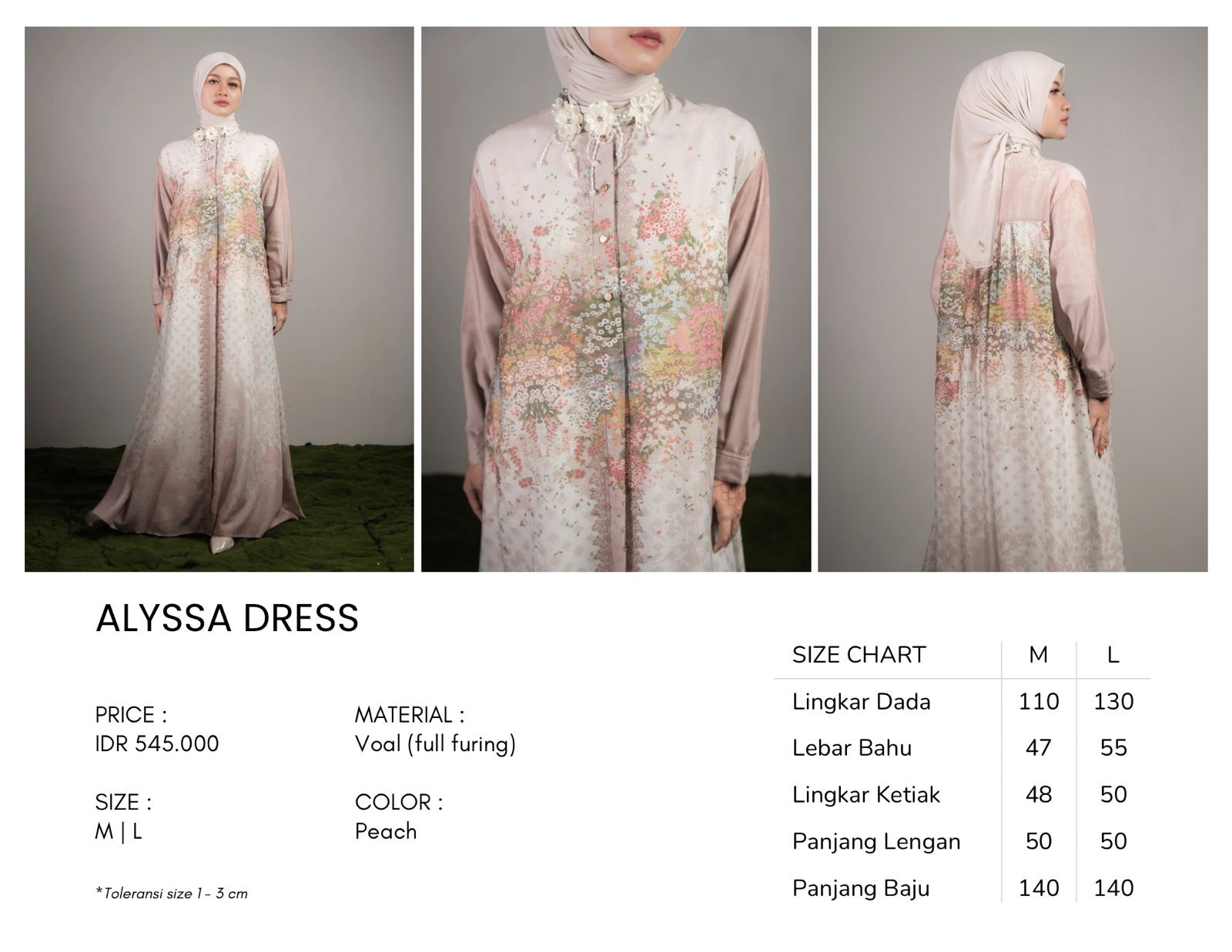 Alyssa Dress Peach