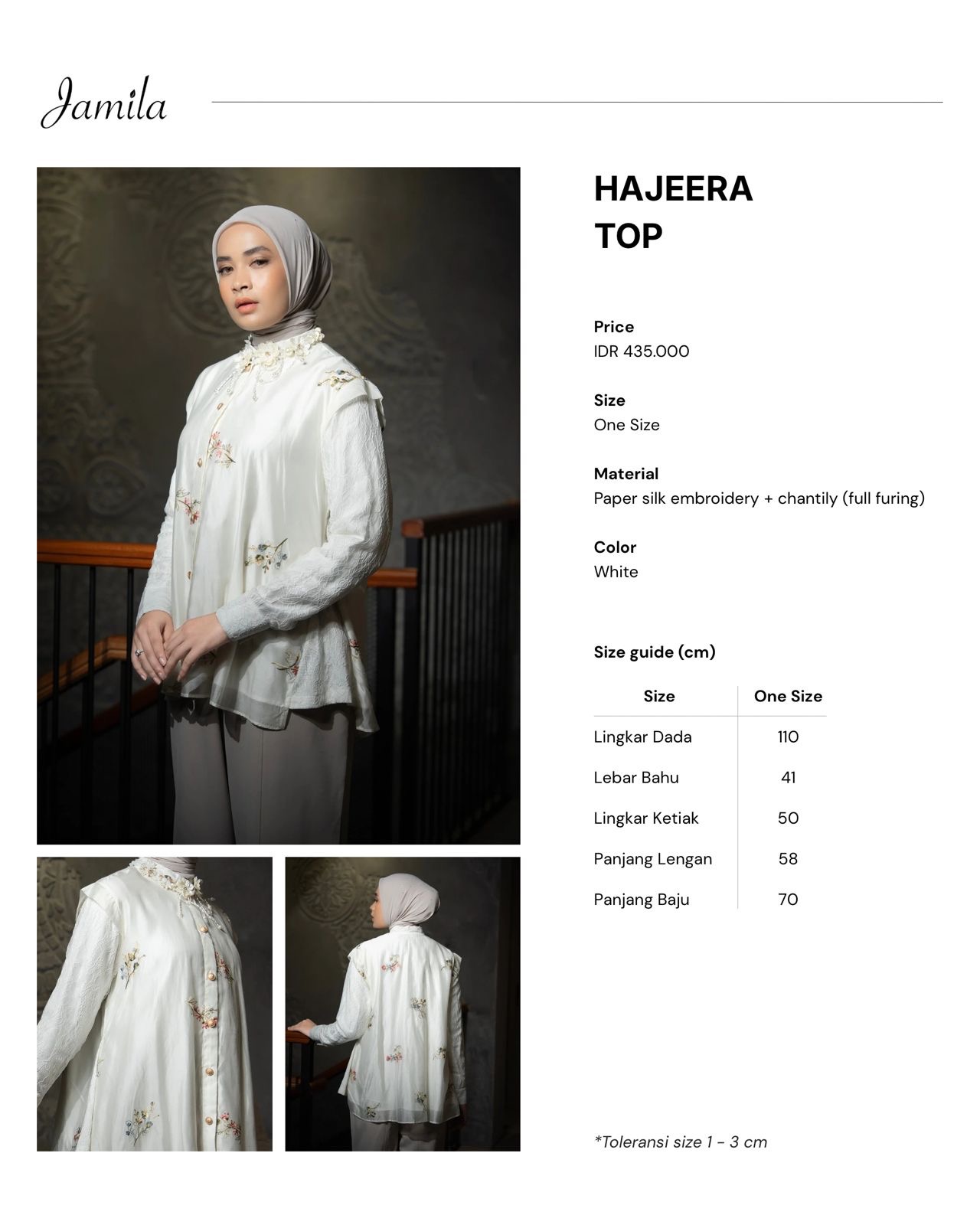 Hajeera Top White 