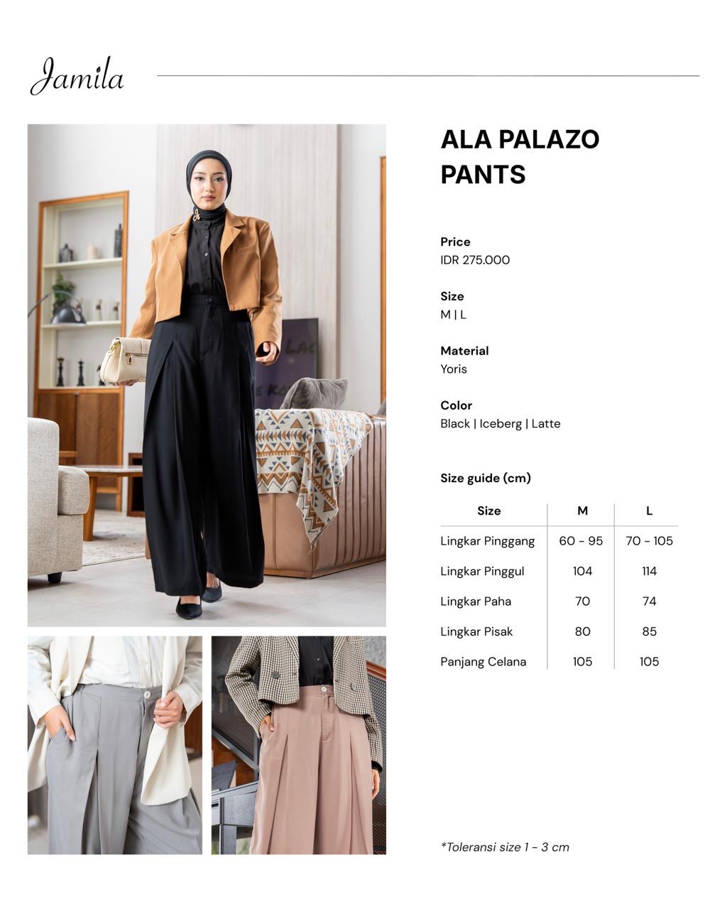 Ala palazo pants latte