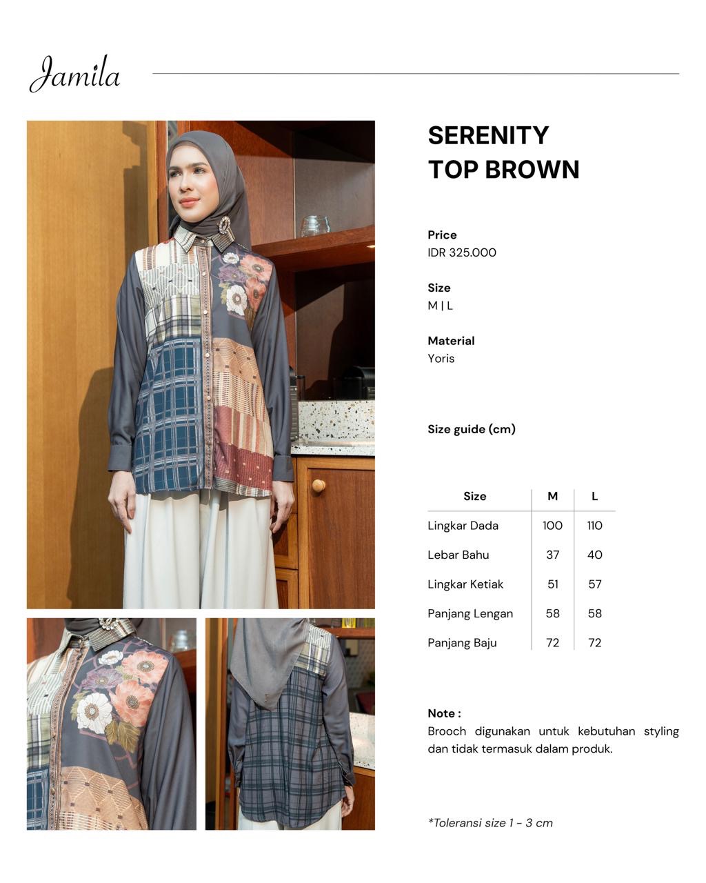 Serenity Top Brown