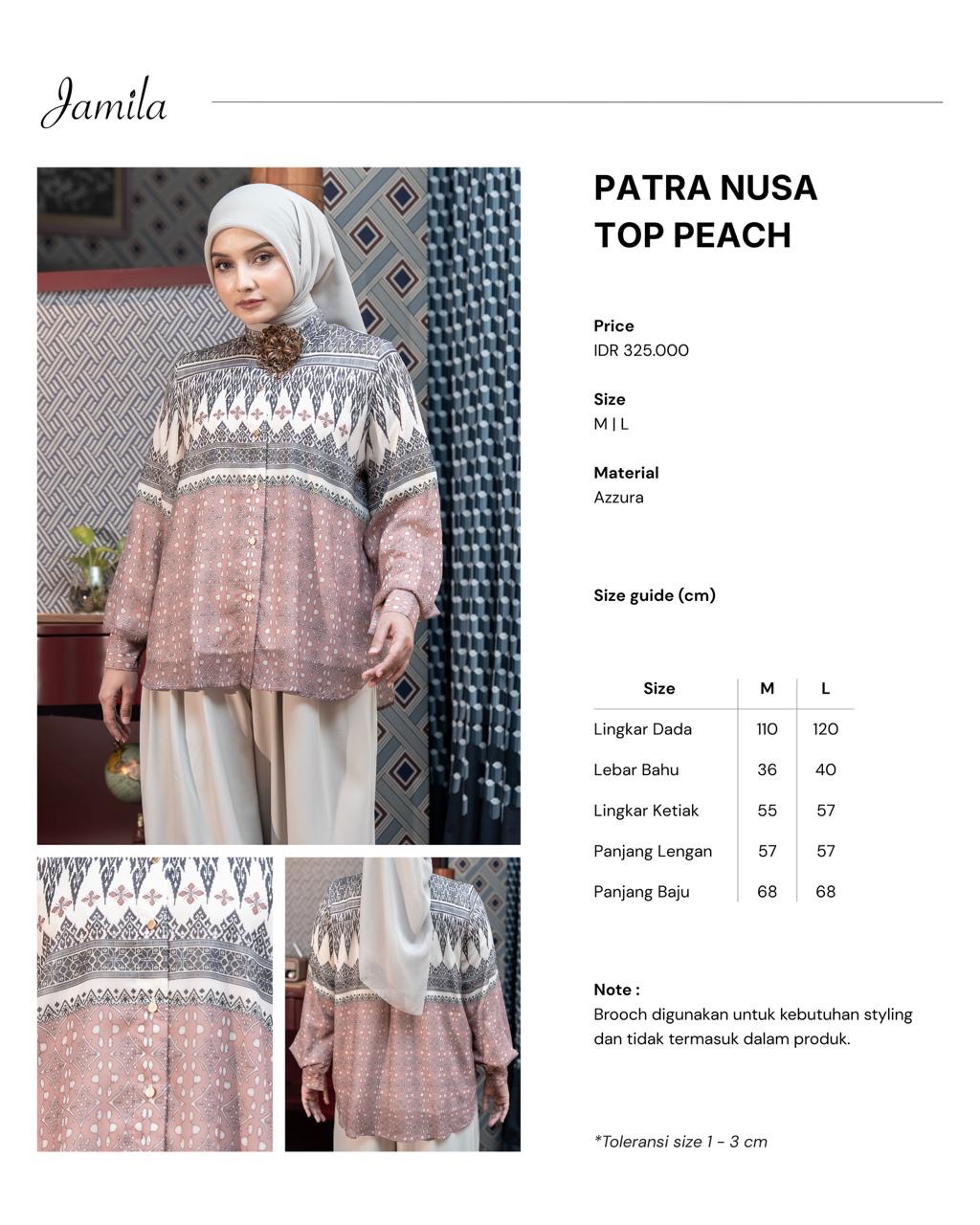 Patra Nusa Top Peach