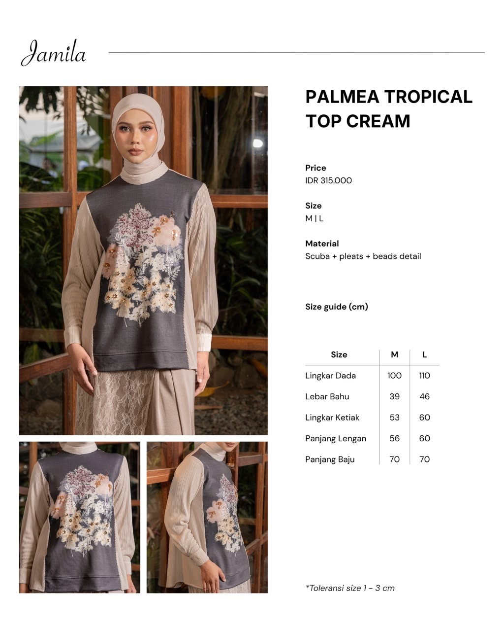Palmea Tropical Top Cream