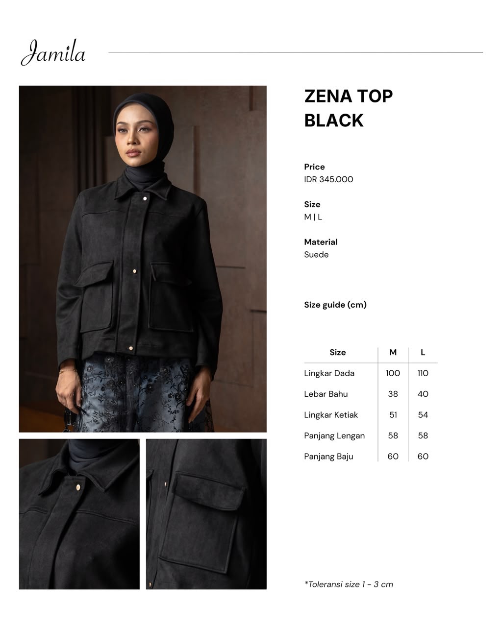 Zena Top Black 