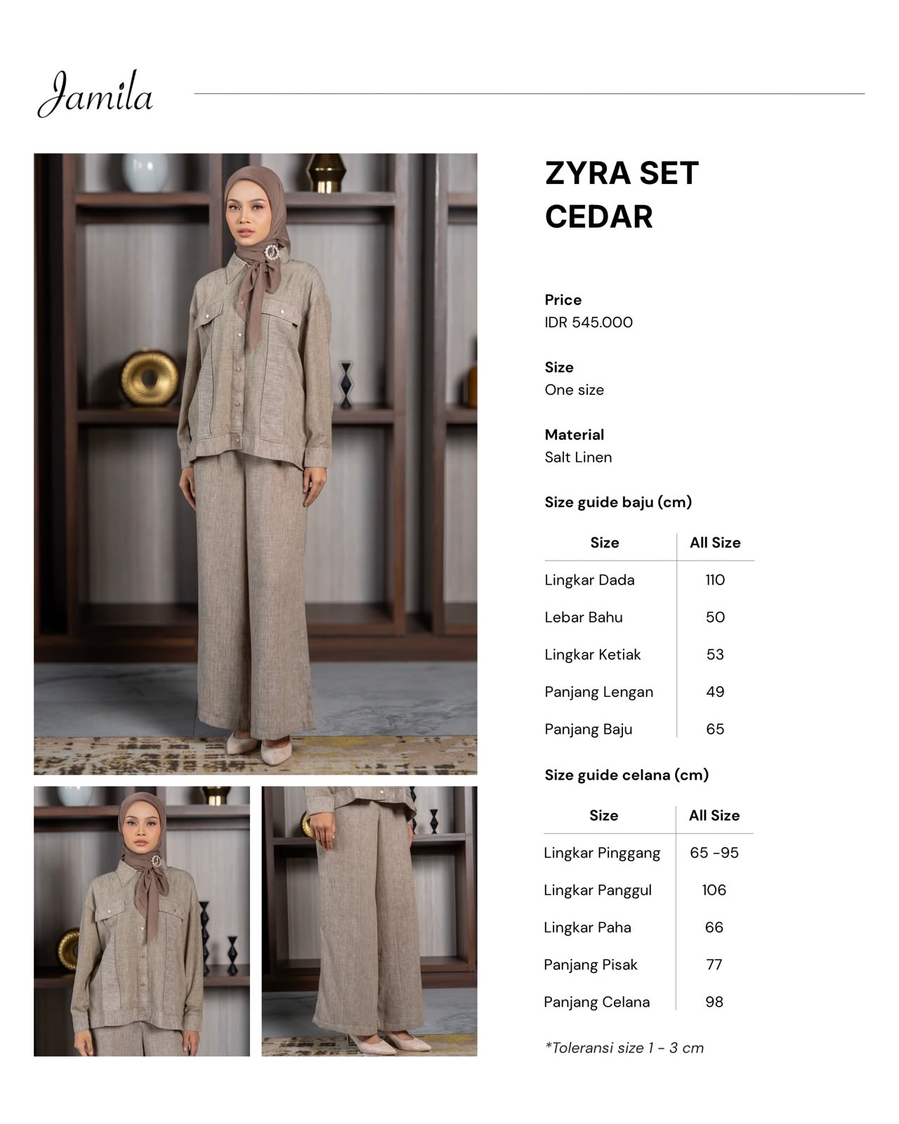 Zyra Set Cedar