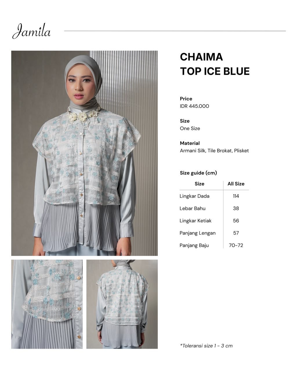 Chaima Top Ice Blue