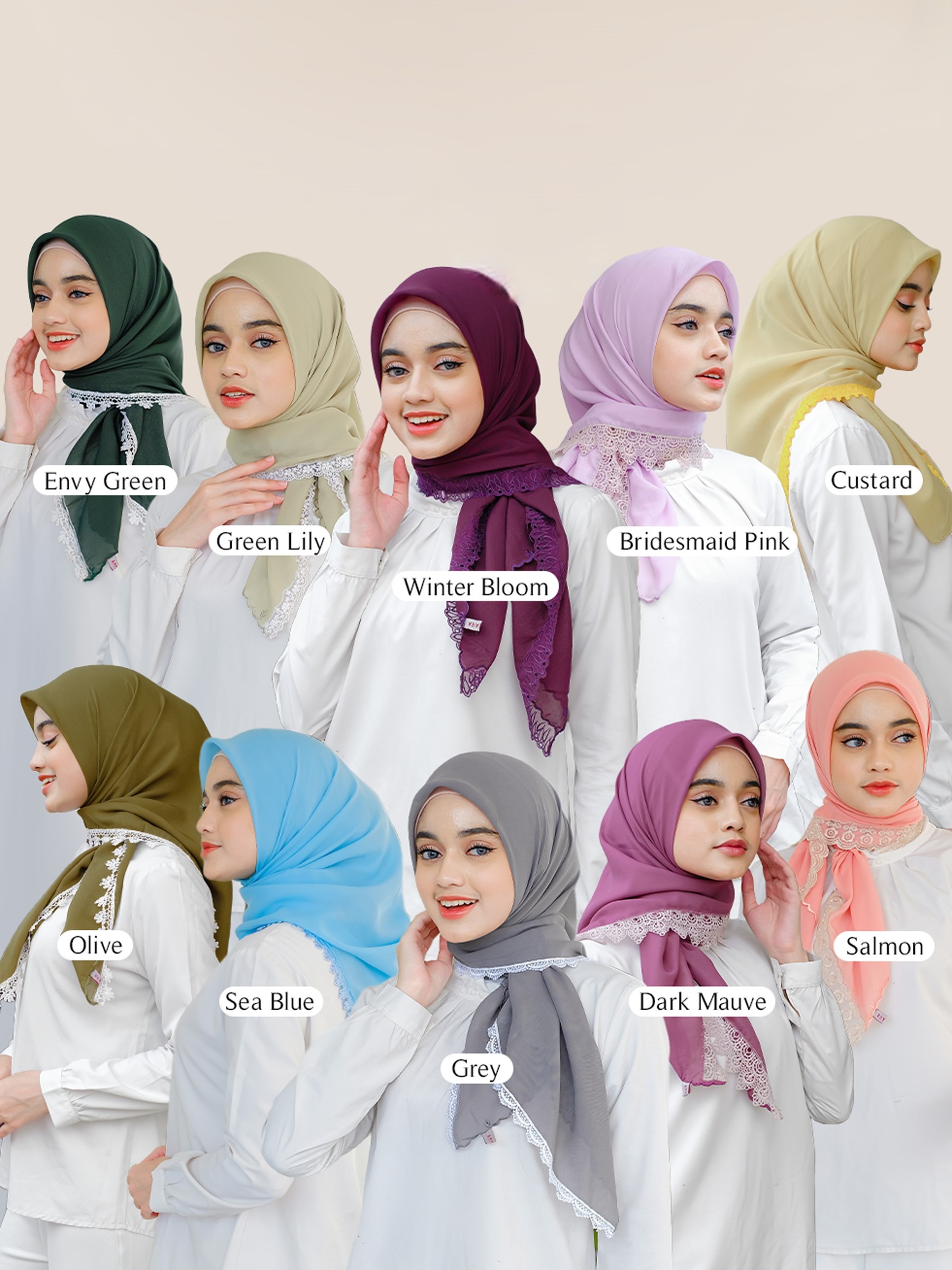 Scarf Plain Potton Lace