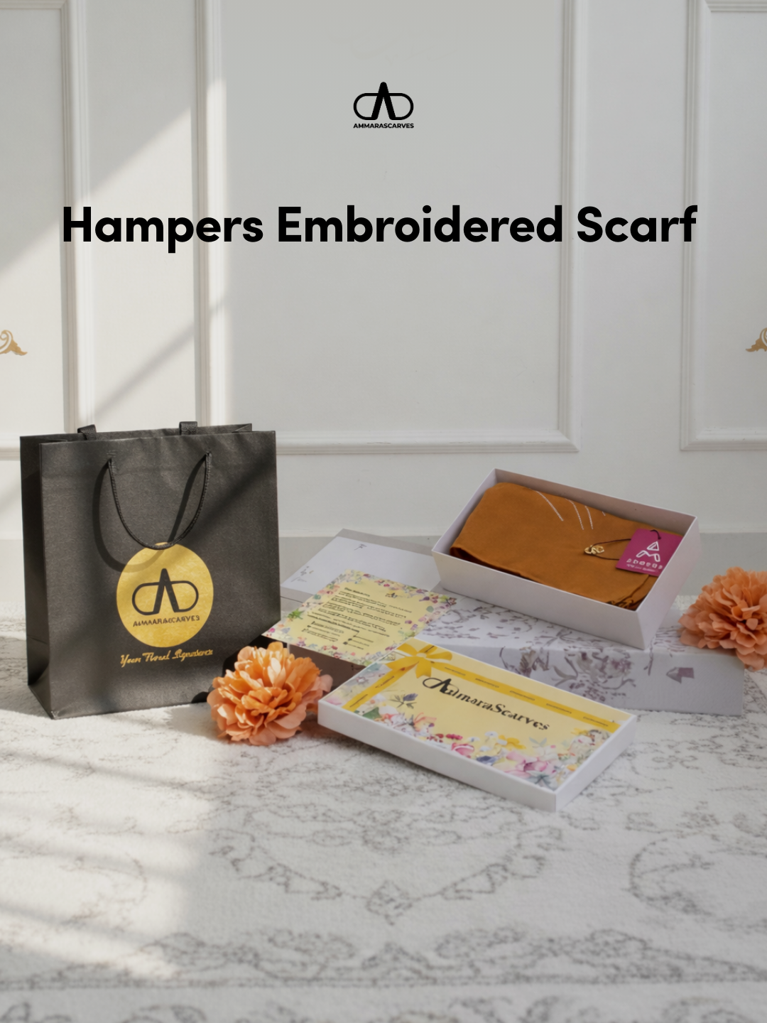 Hampers Embroidered Scarf