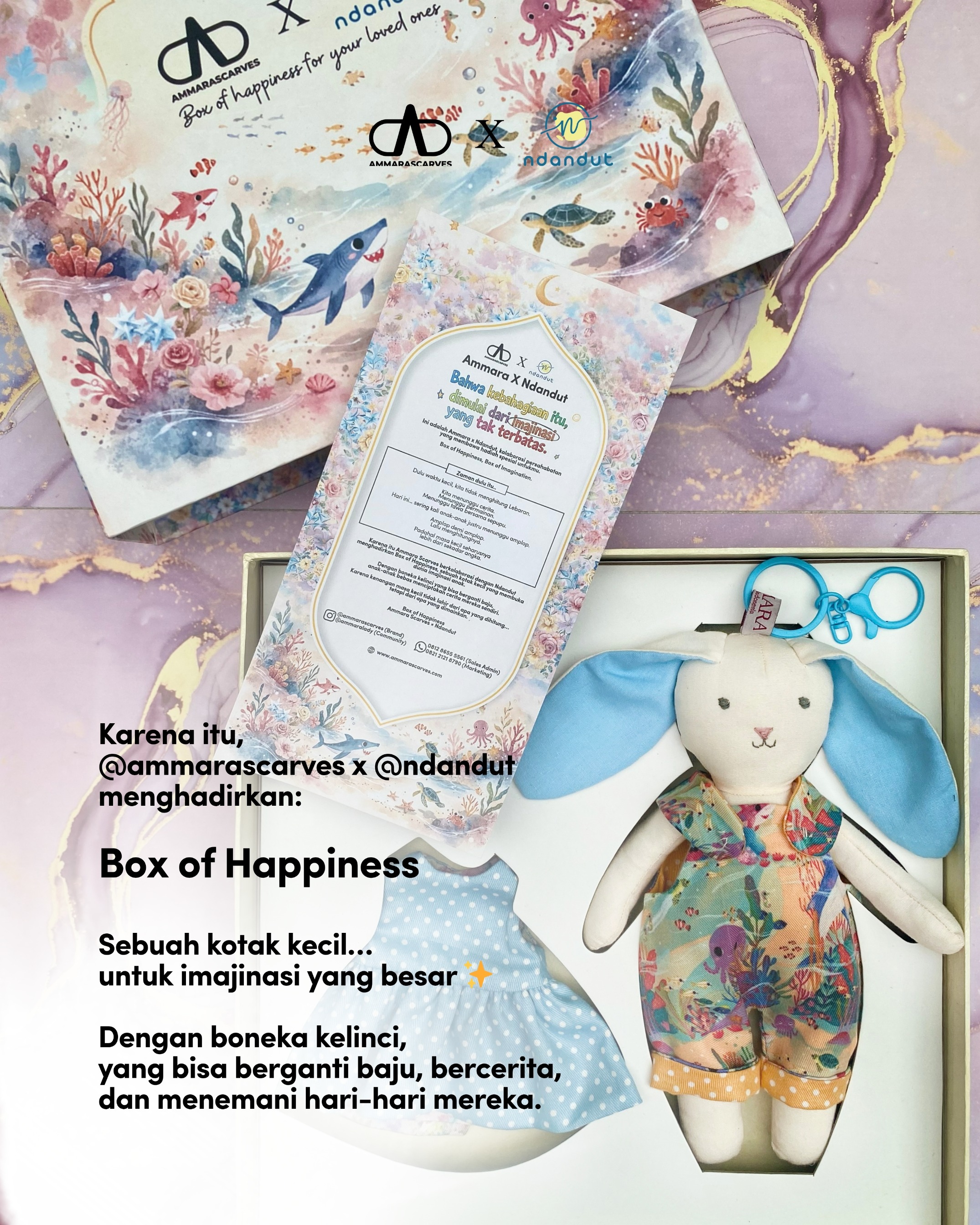 Little Bunny Key Chain from AmmaraXNdandut Collaborative Project