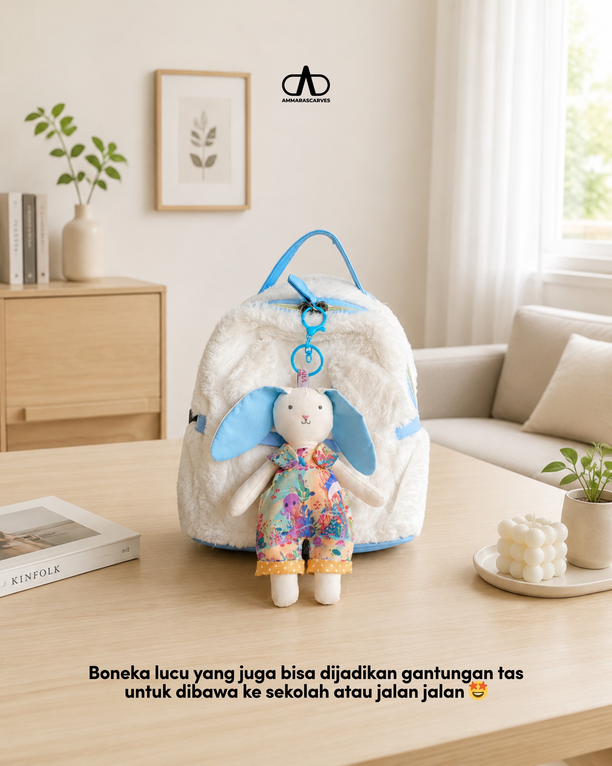 Little Bunny Key Chain from AmmaraXNdandut Collaborative Project