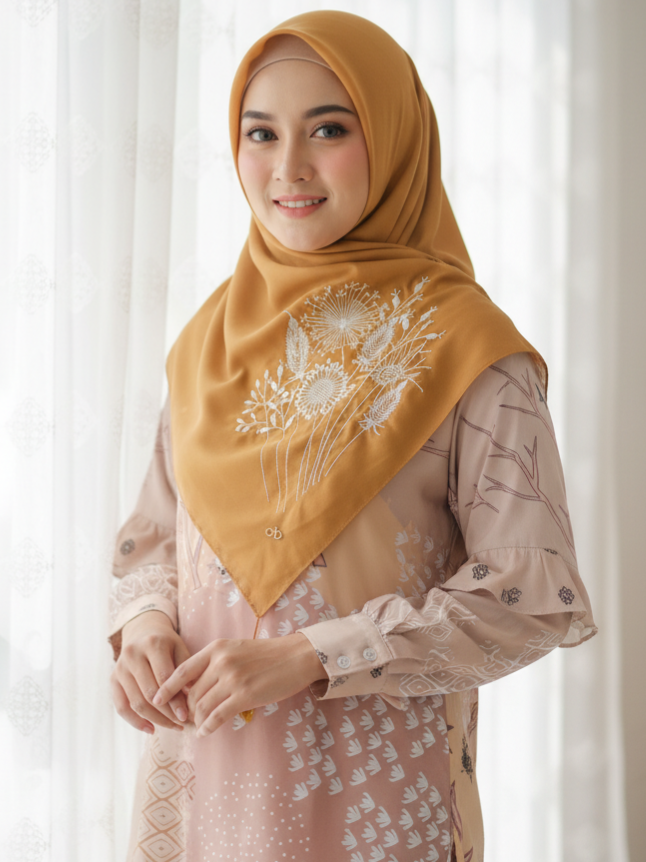 Hampers Embroidered Scarf