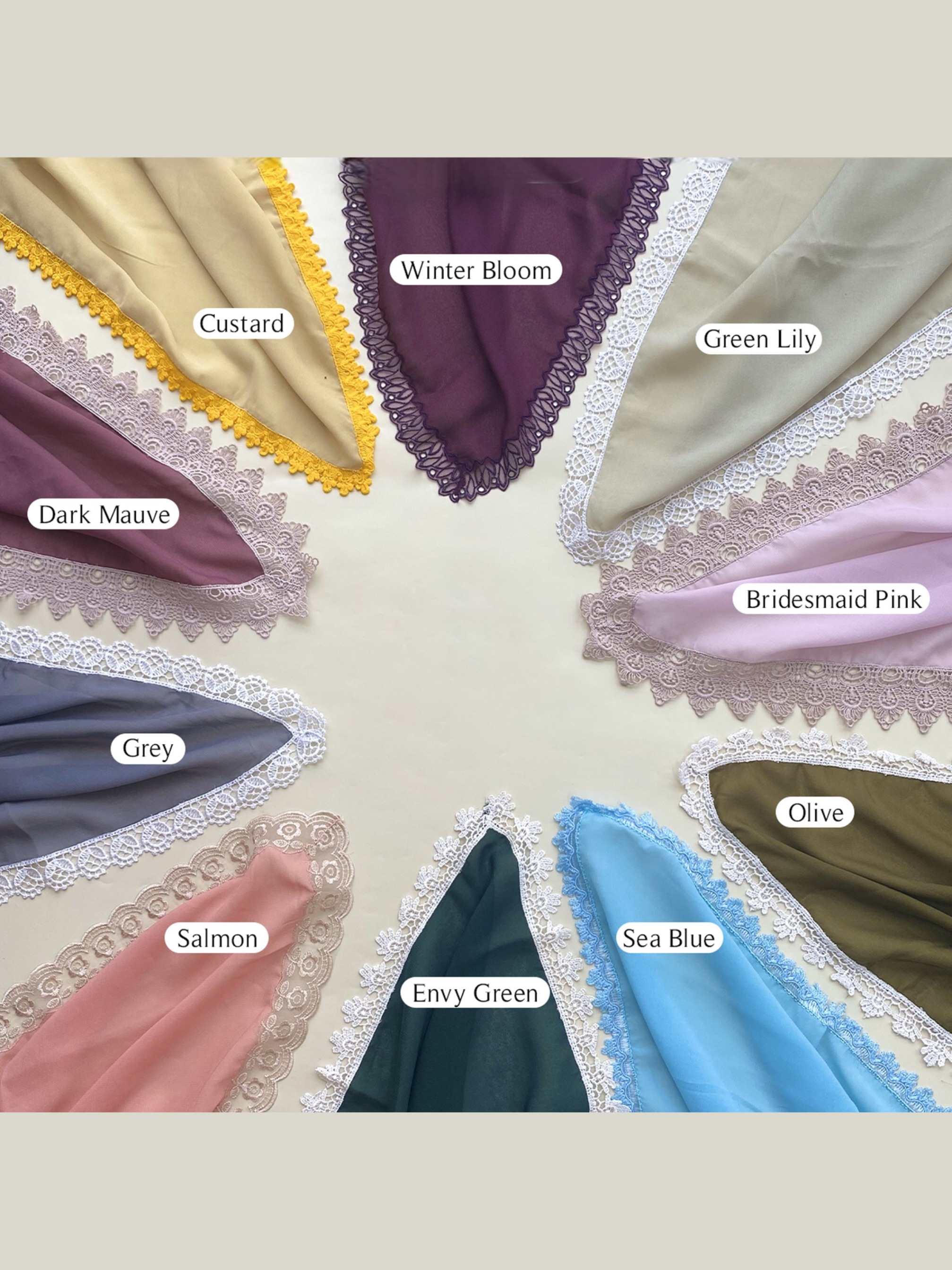 Scarf Plain Potton Lace