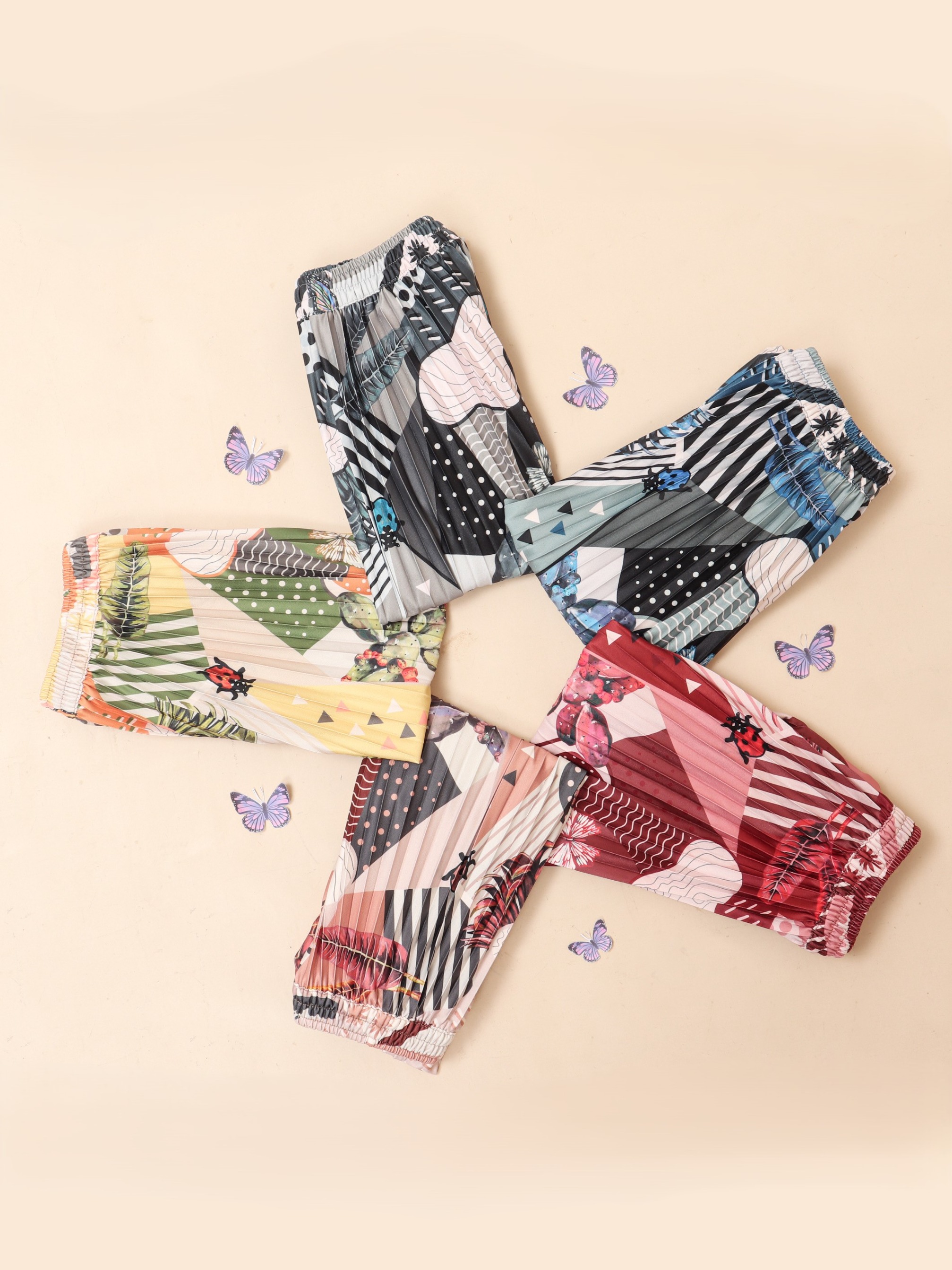 Butterfly Pleated Skirt