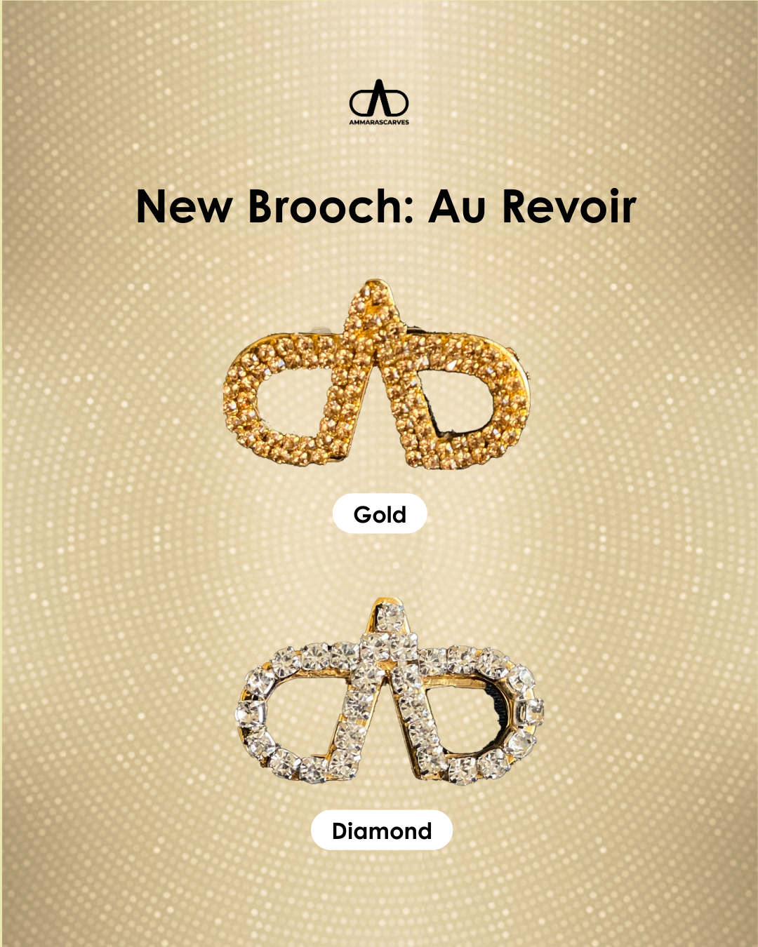 AuRevoir Brooch