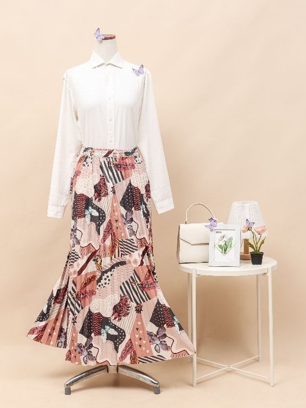 Butterfly Pleated Skirt
