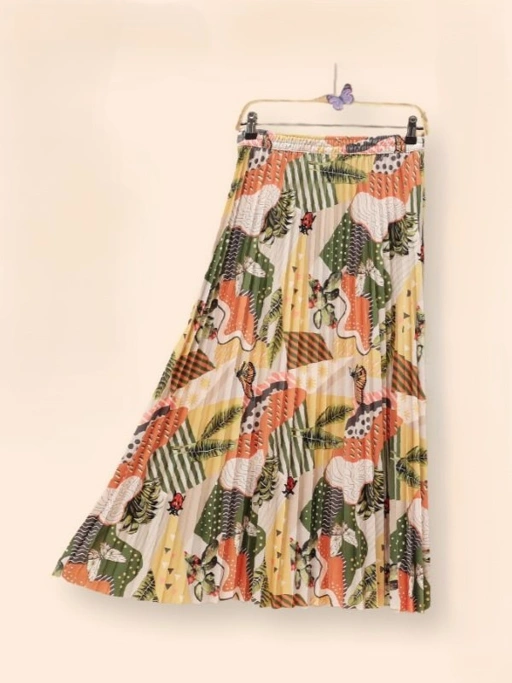 Image of Butterfly Pleated Skirt