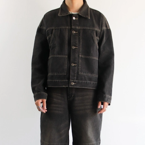 Image of DEMOAN - DENIM JACKET UNISEX