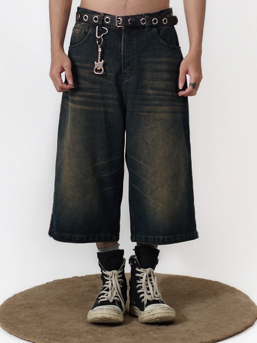 Image of DEMOAN JORTS 7/8 Y2K - CELANA Y2K