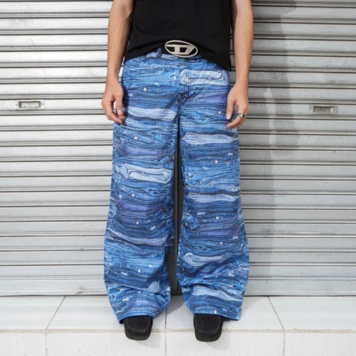 Image of DEMOAN - SPAM BAGGY JEANS