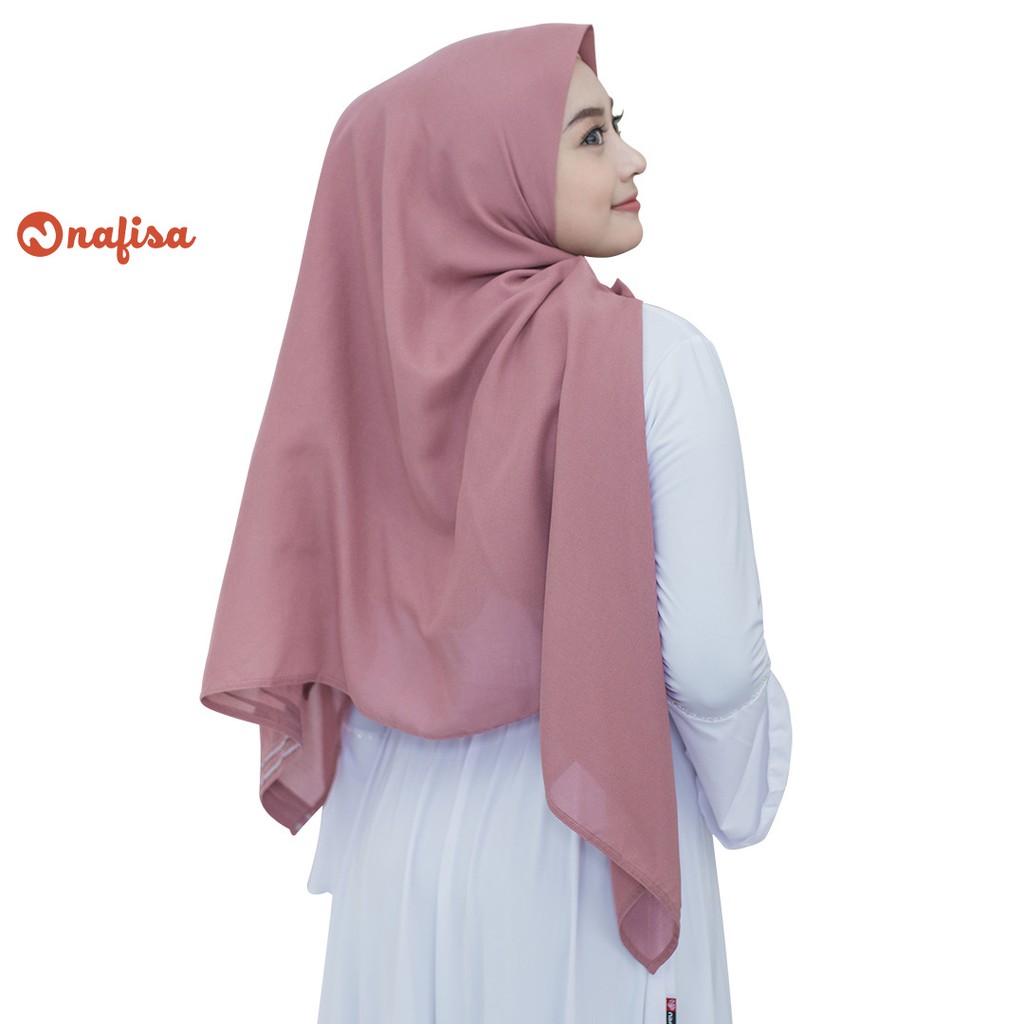Nafisa Milea Denia - Scarf Voal Instan Premium - Hijab segiempat Instan Voal