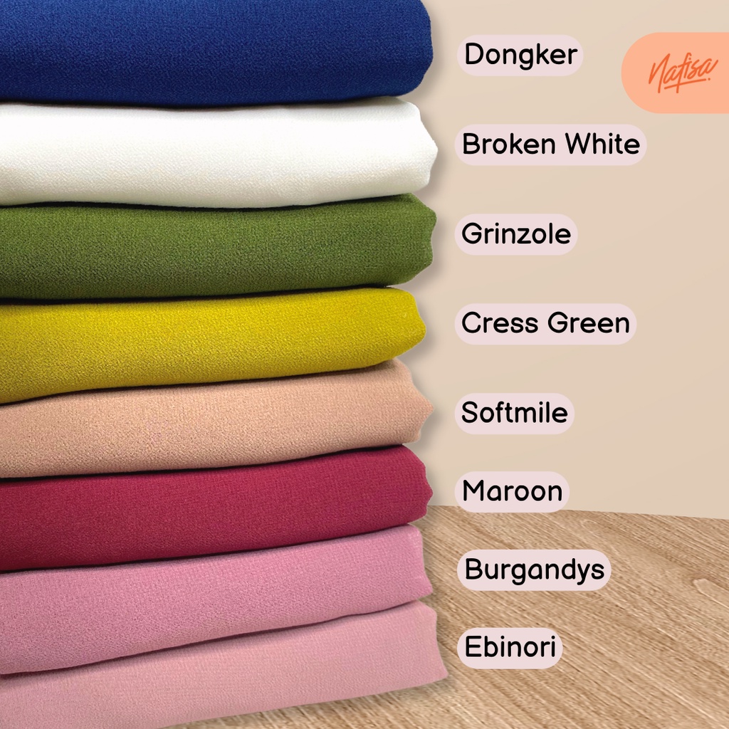 Nafisa Pasmina Cyra - Hijab Pashmina Warna Pastel Premium