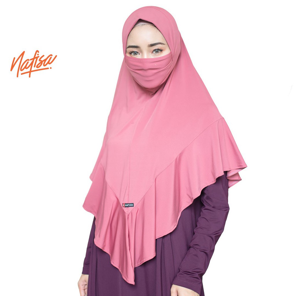 Nafisa Ruhaima | Jilbab Masker Bergo Premium | Hijab Instan Niqab