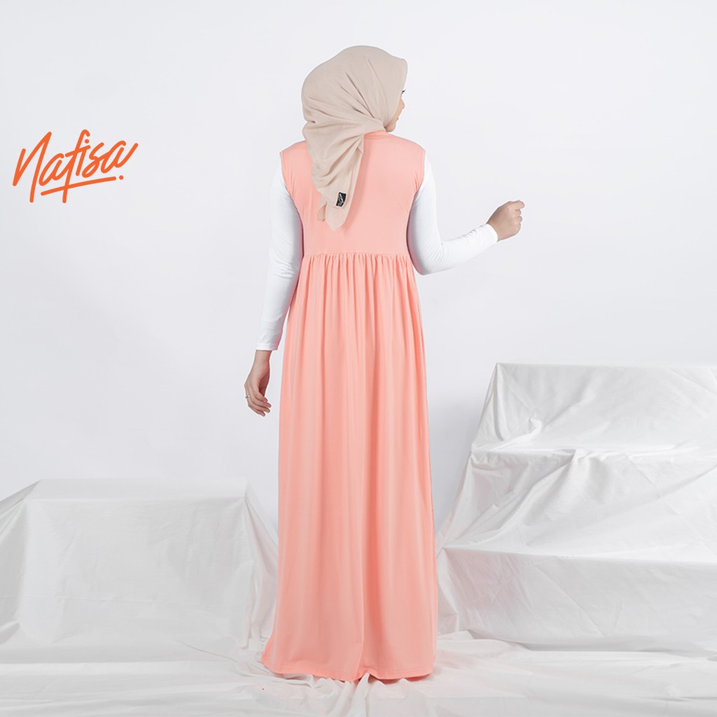 Nafisa Inner Florentina | Inner Dress Wanita Tanpa Lengan | Dalaman Gamis Manset Baju Busana muslim