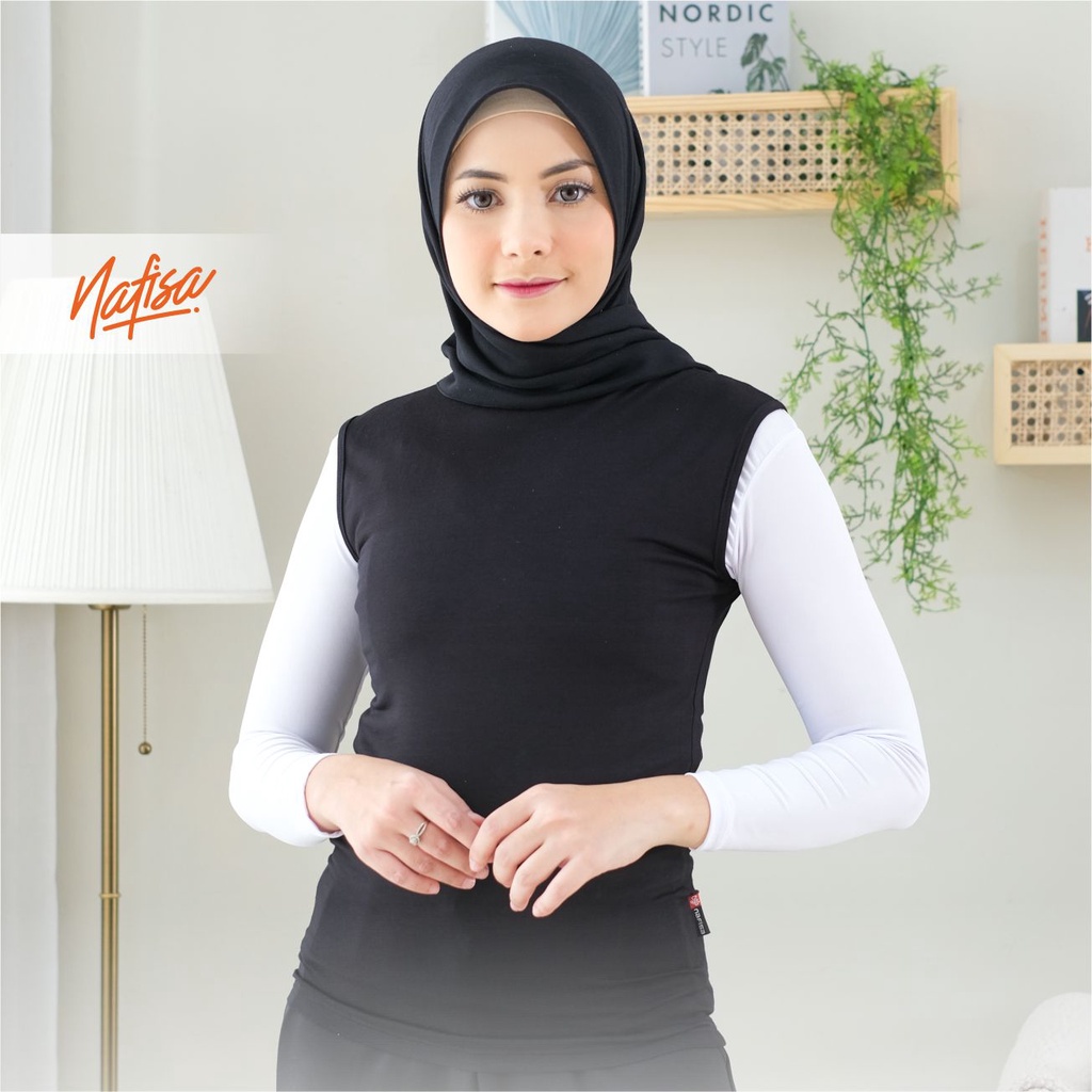 Nafisa Manset Agata - Dalaman Tanpa Lengan Manset Buntung Inner Baju Size Lengkap