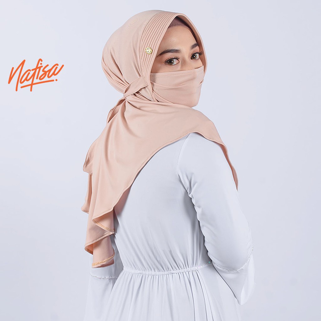 Nafisa Fritania | Hijab Masker Anti Debu | Jilbab Instan Kerudung Niqab Bergo
