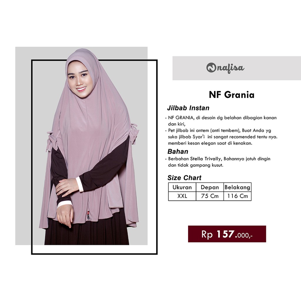 Nafisa Grania - Khimar Instan Bergo Syari