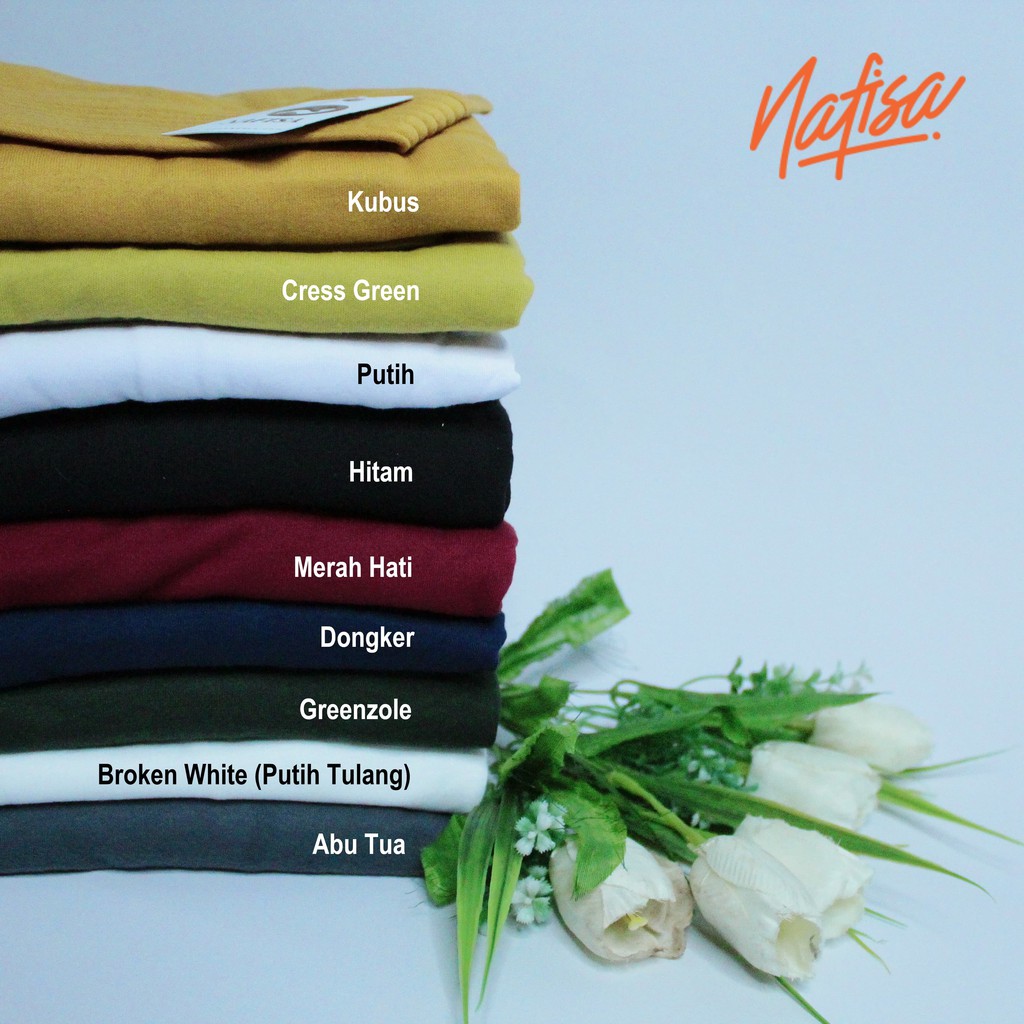 Nafisa Asha Reguler - Hijab Instan Bergo Kaos Simple Syar'i