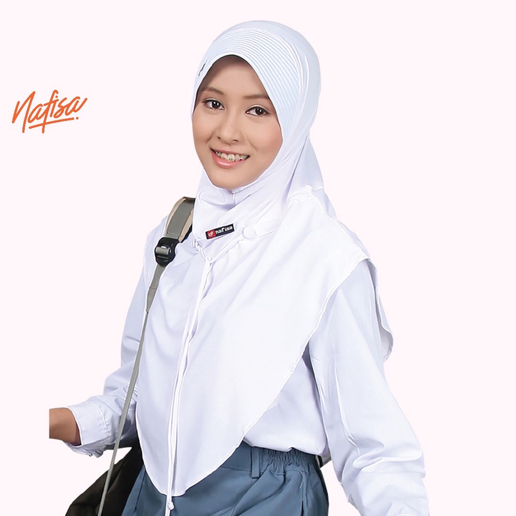 Nafisa Rafika Raniah - Jilbab Anak Sekolah Hijab Tali Ukuran Lengkap (SD-SMA)