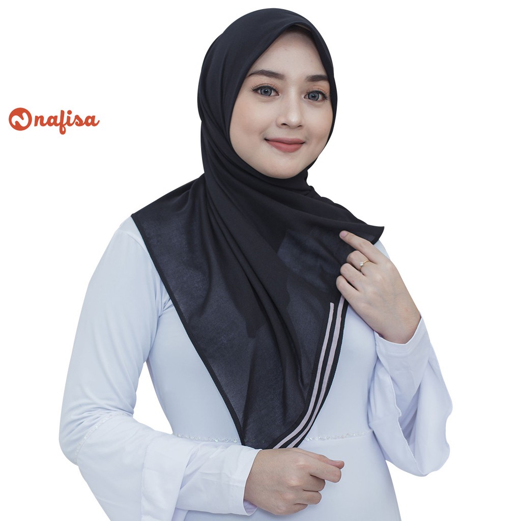 Nafisa Milea Denia - Scarf Voal Instan Premium - Hijab segiempat Instan Voal