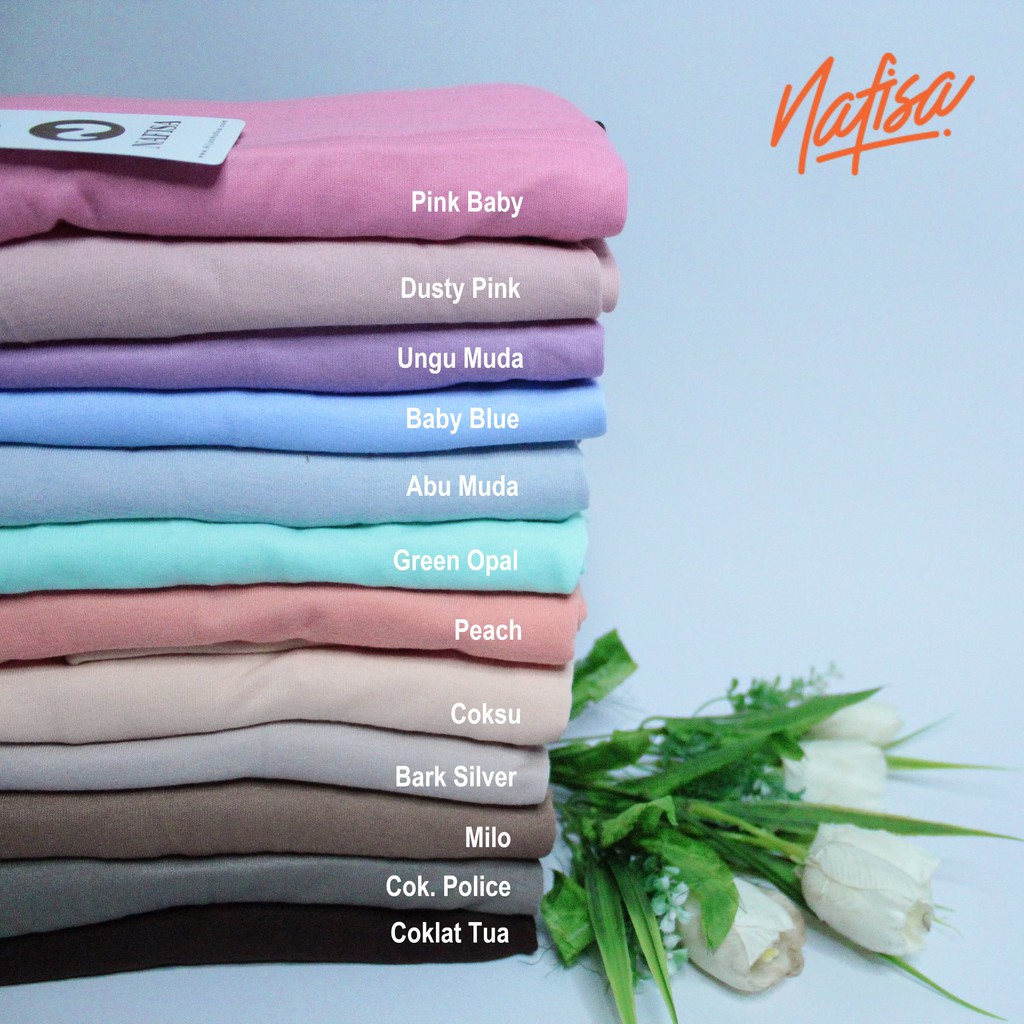 Nafisa Asha Reguler - Hijab Instan Bergo Kaos Simple Syar'i