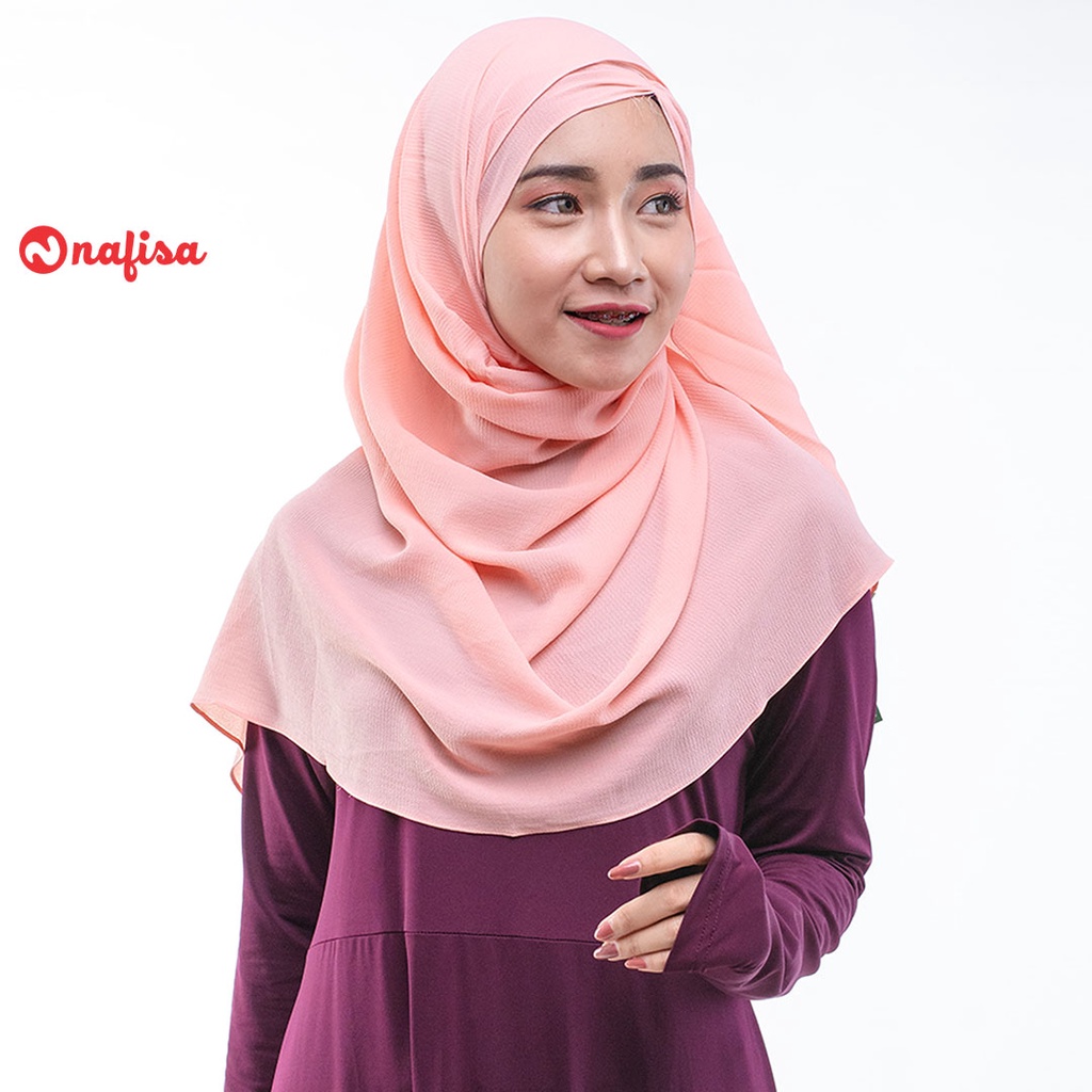 Nafisa Feyza Pastan Edeline | Pashmina Instan Dewasa Bahan Woven Diamond Crepe