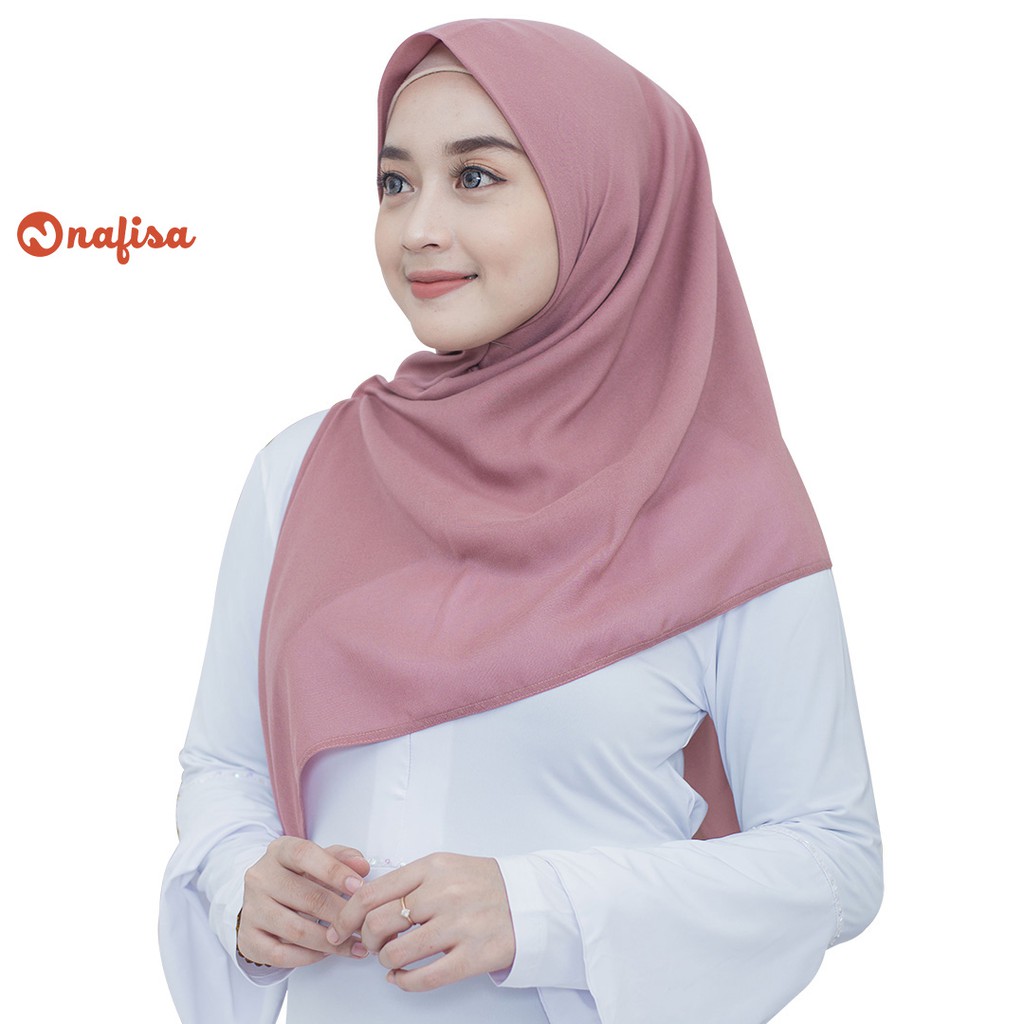 Nafisa Milea Denia - Scarf Voal Instan Premium - Hijab segiempat Instan Voal