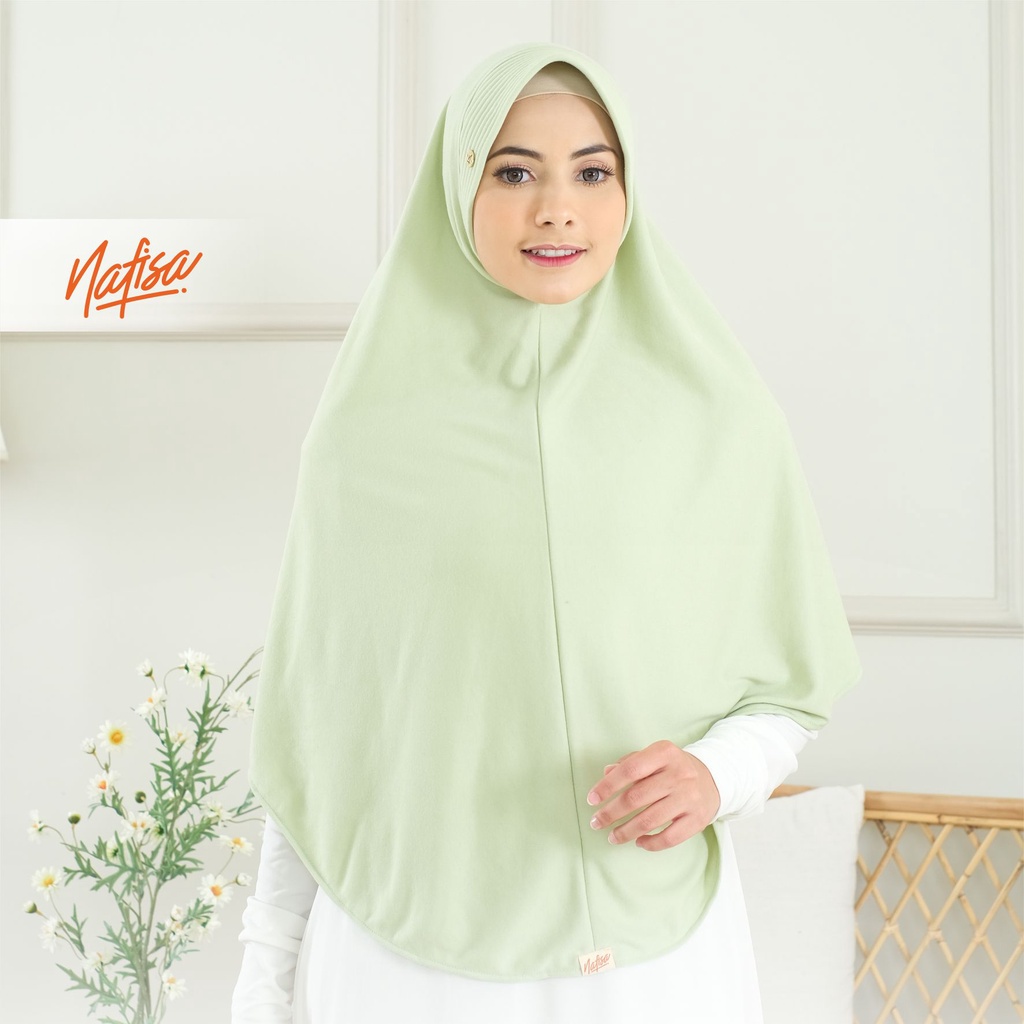 Nafisa Instan Azqila Premium - Hijab Instan Jilbab Bergo Bahan Kaos Premium & Lycra High Quality