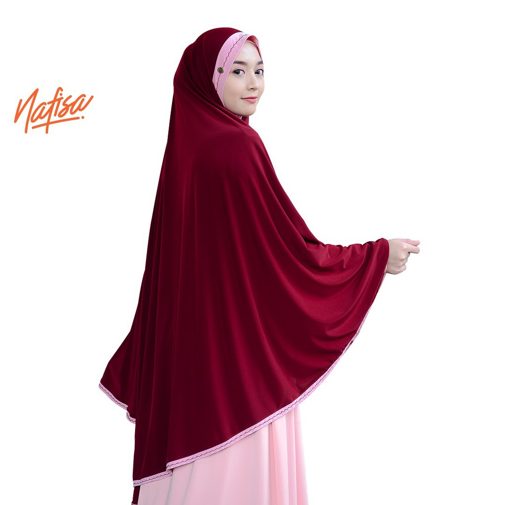 Nafisa Adena Yess | Jilbab Instan Syar'i Jumbo | Khimar Tanpa Bergo Syar'i Premium