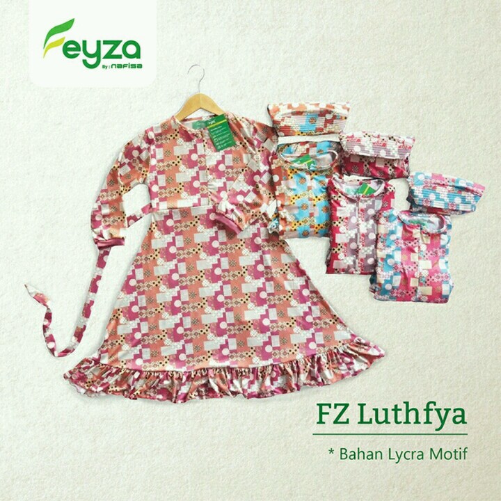 Nafisa Feyza Luthfya - Gamis Set Anak Dress Anak Motif
