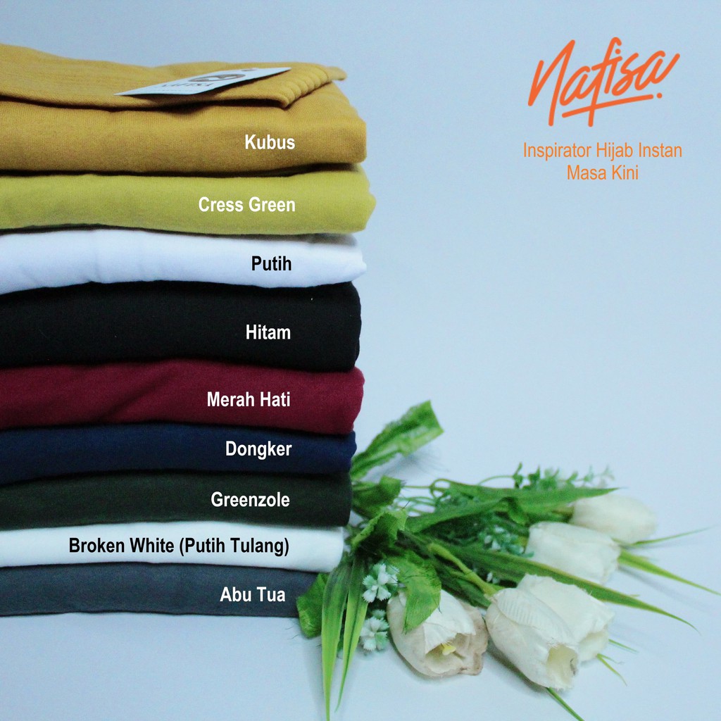 Nafisa Hijab At Home Reguler - Kerudung Instan Tali Jilbab Kaos Non Pet