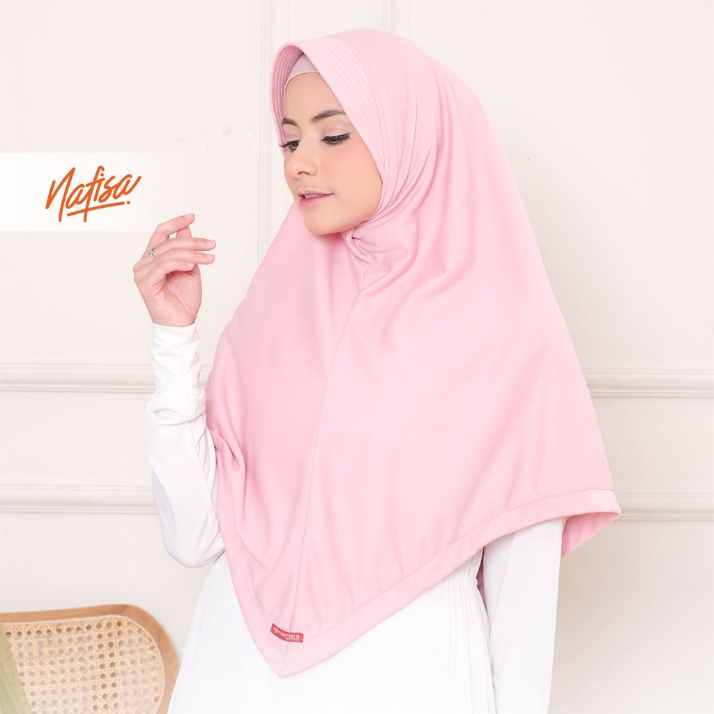 Nafisa Belvana Reguler - Jilbab Instan Jumbo Syar'i Size Lengkap