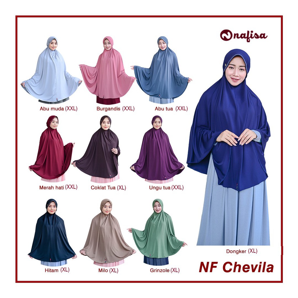 Nafisa Chevila | Jilbab Instan Hijab Bergo Syar'i | Niqab Premium