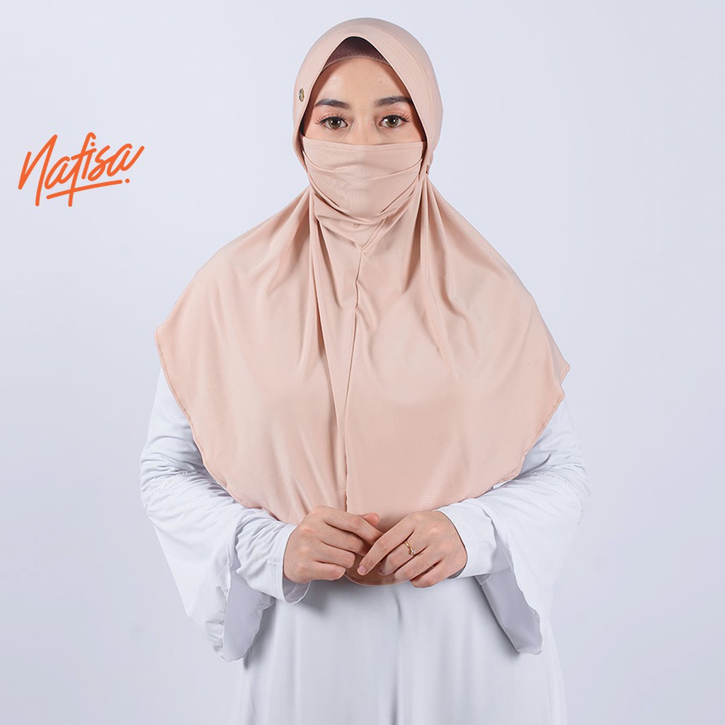 Nafisa Fritania | Hijab Masker Anti Debu | Jilbab Instan Kerudung Niqab Bergo