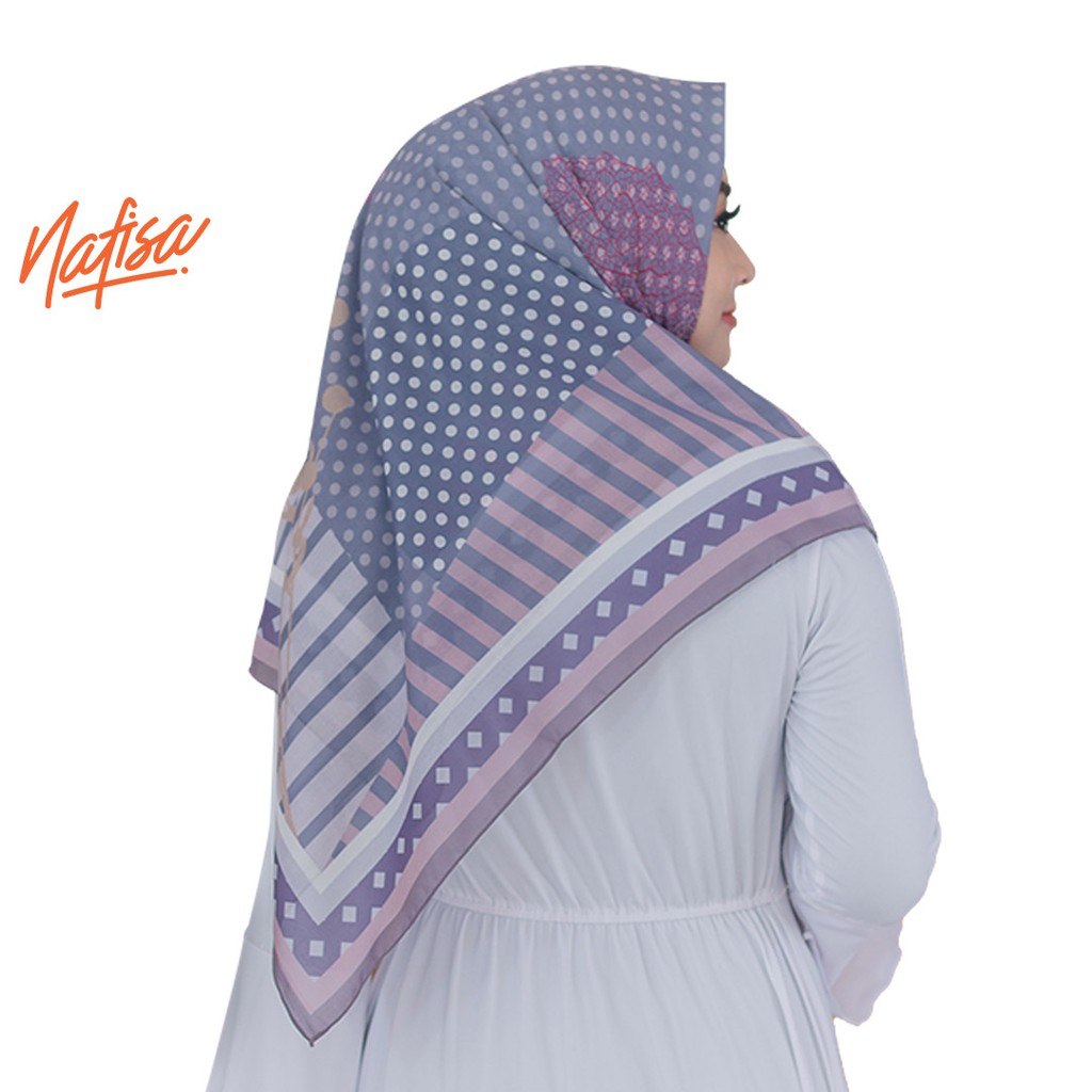 Nafisa Scarf Ayunidya - Hijab Segiempat Voal Scarf Masker Eksklusif premium