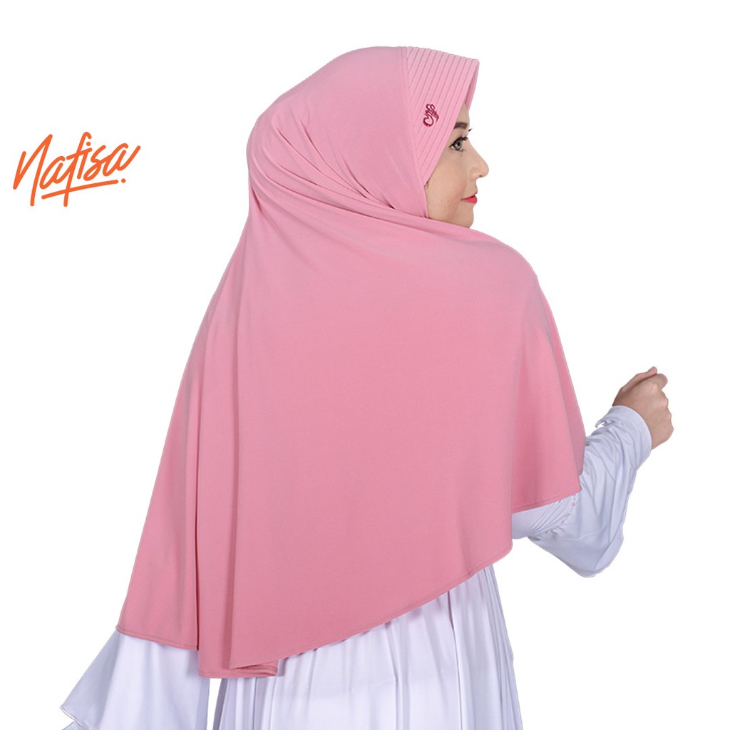 Nafisa Harmoni - Kerudung Instan Bordir Stella | Jilbab instan Jersey Premium | Hijab Instant Jersey