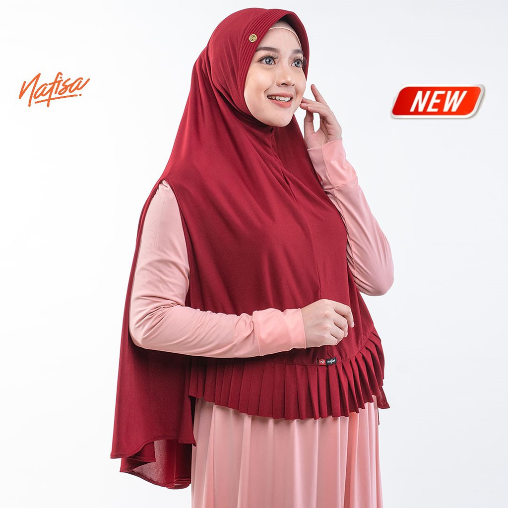 Nafisa Afreen Yess - Jilbab Bergo Syar'i - Hijab Instan Pet Premium